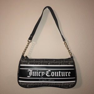 NWT! Juicy Couture Black/White Fashionista Shoulder Bag